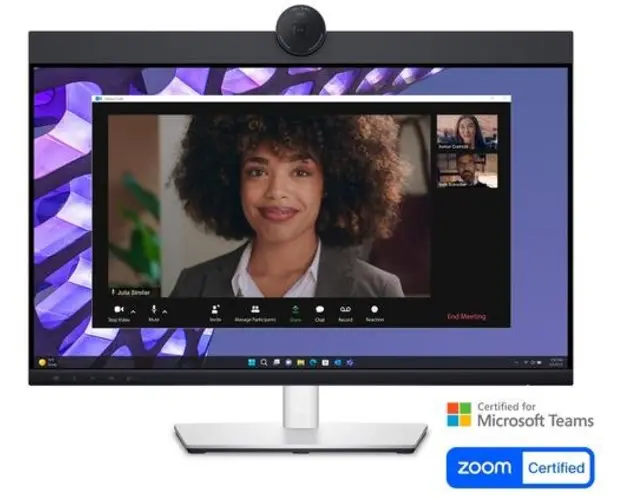 Monitor IPS LED Dell 23.8inch P2424HEB, Full HD (1920 x 1080), HDMI, DisplayPort, Pivot (Negru/Argintiu)