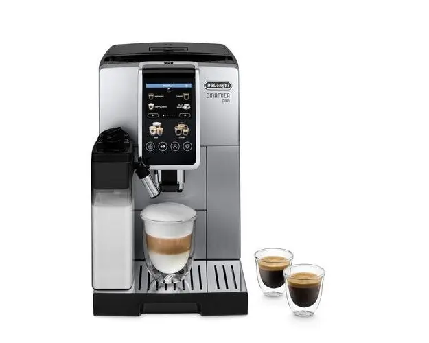 Espressor Automat De’Longhi ECAM380.85.SB, 1450 W, 15 bar, 300g cafea, 1.8 L, Ecran tactil TFT 3.5inch (Argintiu/Negru)
