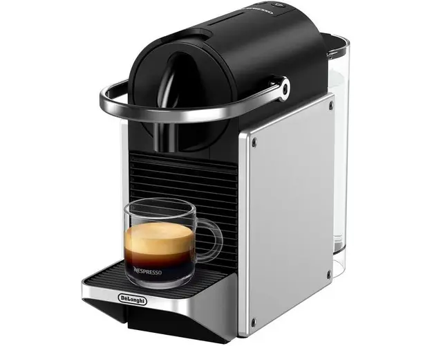 Espressor automat De’Longhi Nespresso EN 127.BL Pixie, 1260 W, 19 bar, Controlul temperaturii, Oprire automata (Argintiu)