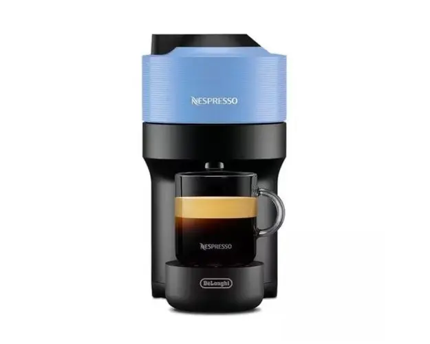 Espressor Nespresso De'Longhi Vertuo Pop ENV90.A, 1260W, Centrifusion™, Conectare la telefon, 0.6L (Albastru)