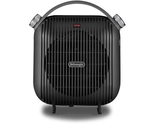 Aeroterma De’Longhi HFS30C24.DG, 2400 W, 2 trepte de putere, Termostat reglabil, Treapta aer rece, Protectie supraincalzire, Protectie anti-inghet (Negru)
