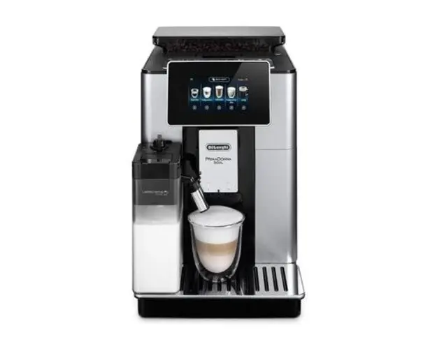 Espressor automat De'Longhi PrimaDonna SOUL ECAM 610.55.SB, Carafa pentru lapte, Sistem LatteCrema, Rasnita cu tehnologie Bean Adapt, Coffee Link App, 1450 W, 19 bar, 2.2 l, Capacitate boabe 500 g (Negru/Argintiu)