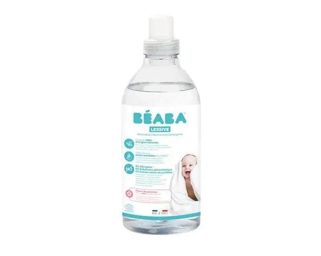 Detergent de rufe lichid Beaba Flori de Mar, 1 L/16 spalari, Certificat Ecocert