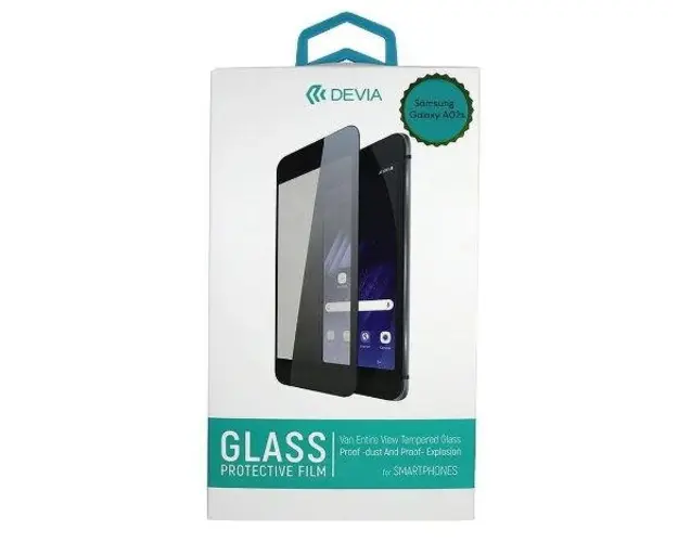 Folie Protectie Sticla Securizata Devia DVFOLA02SBK pentru Samsung Galaxy A02s (Negru)