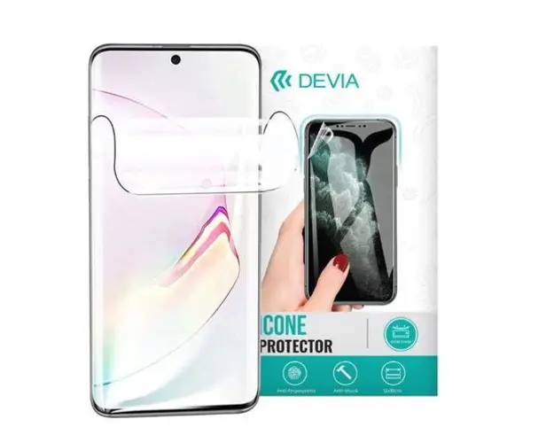 Folie Silicon Antibacterian Devia Pentru Huawei Nova 10 SE (Negru)