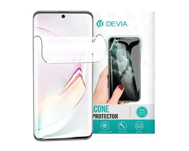 Folie Silicon Antibacterian Devia Pentru Oppo A77s (Transparent)