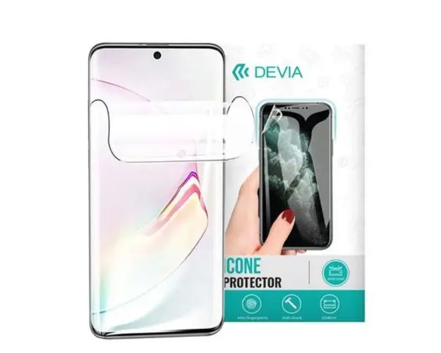 Folie Silicon Antibacterian Devia Pentru Realme C30s (Transparent)
