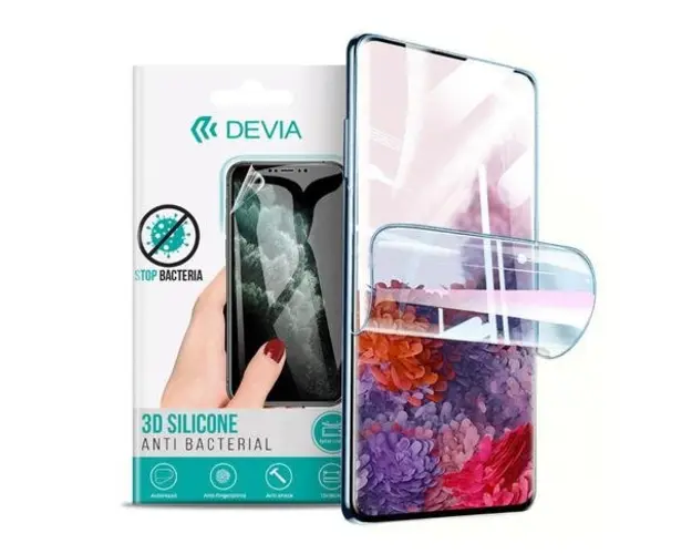 Folie Silicon Antibacterian Devia Pentru Oppo Reno7 Lite 5G (Transparent)