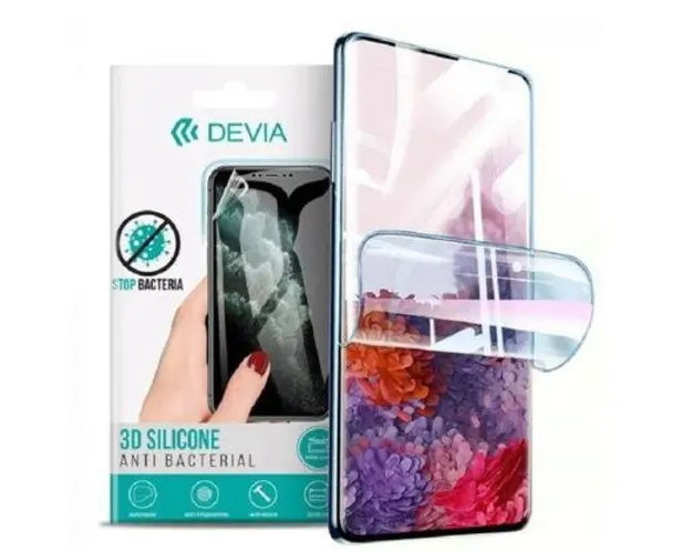 Folie Silicon Antibacterian Devia Pentru Xiaomi Redmi 9AT (Transparent)