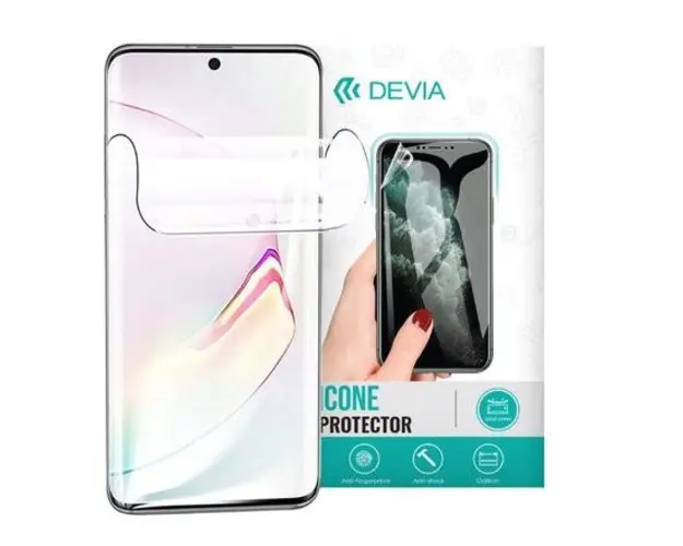 Folie Silicon Antibacterian Devia Pentru Xiaomi Redmi Note 12 Pro (Transparent)