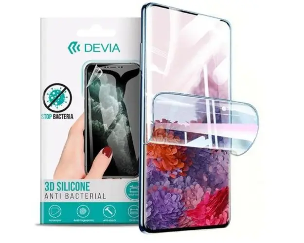Folie Silicon Antibacterian Devia Pentru Huawei Nova 5T (Transparent)