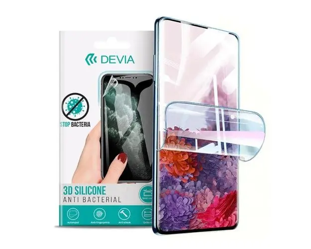 Folie Silicon Antibacterian Devia Pentru Huawei Mate 40 Pro (Transparent)