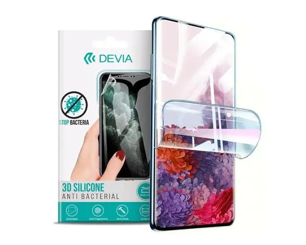 Folie Silicon Antibacterian Devia Pentru Huawei Mate 40 Pro Plus (Transparent)