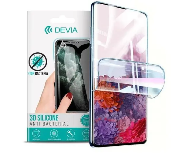 Folie Silicon Antibacterian Devia DVFSASXPI pentru Sony Xperia Pro-I (Transparent)