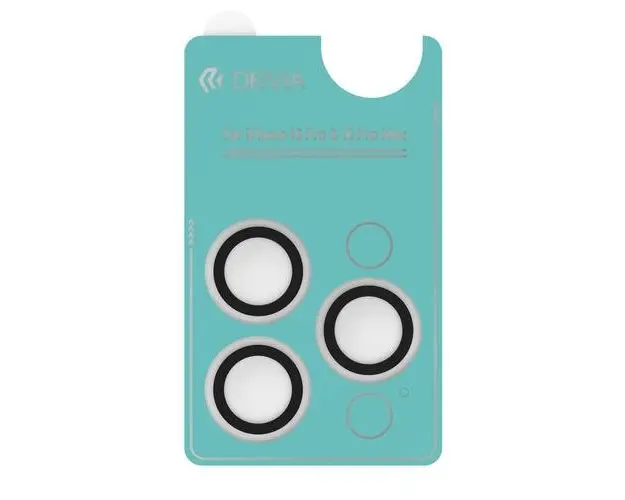 Folie Sticla Camera Peak Series Crystal Devia pentru iPhone 16 Pro / 16 Pro Max, pachet de 3 buc, Transparent