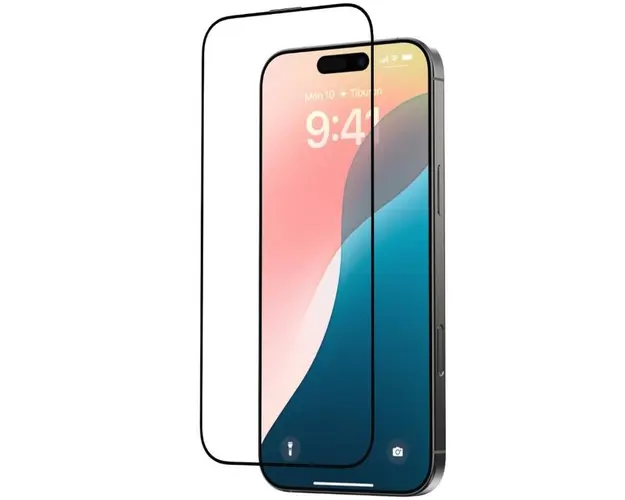 Folie Sticla Star Series Full Screen Entire View Devia pentru iPhone 16, Negru