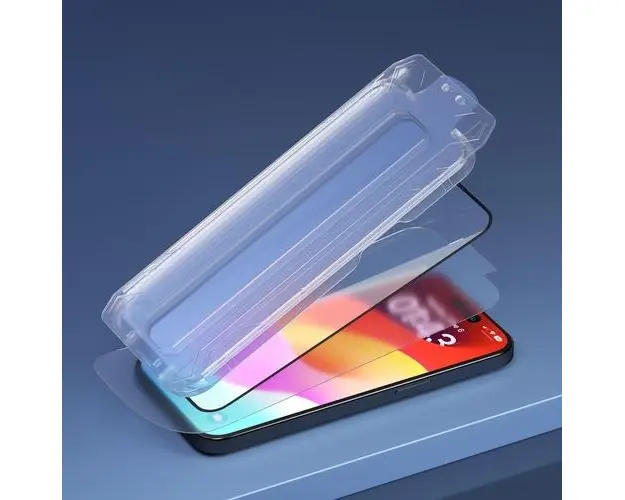 Folie Sticla Devia DVFSVSUTIXVT Van Series Full Screen Ultra-Thin pentru Apple iPhone 15, cu kit montare (Transparent)