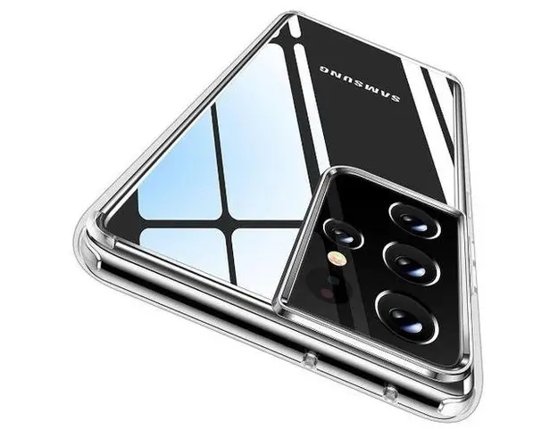 Protectie Spate Devia Crystal Clear DVHSNS21UCC pentru Samsung Galaxy S21 Ultra (Transparent)