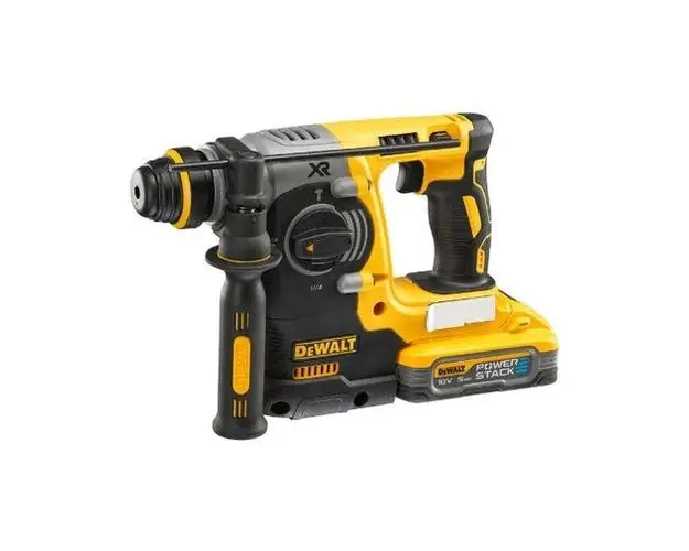 Ciocan rotopercutor DeWalt DCH273H2T-QW, 18 V, 1100 rpm, 2 acumulatori li-ion, SDS-Plus, 5.0 Ah, incarcator, valiza (Galben/Negru)