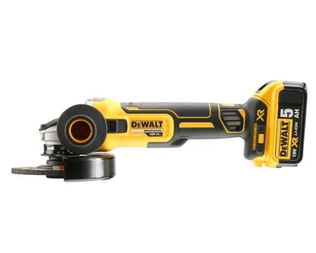Polizor unghiular, Dewalt, Li-Ion, 18V, 125mm, acumulator 5.0 Ah