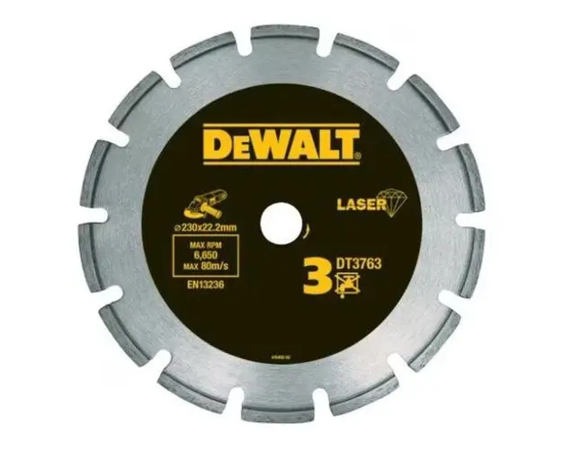 Disc diamantat DeWalt DT3763-XJ, 230 x 22.23 mm (Argintiu)