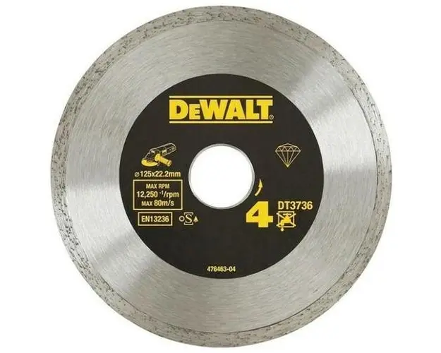 Disc diamantat DeWalt DT3736-XJ, 125 x 22.23 x 1.6 mm (Argintiu)