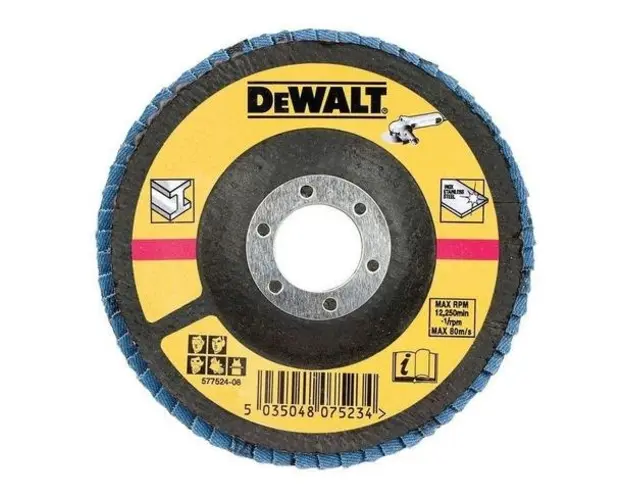 Disc lamelar pentru metal DeWALT DT3266-QZ, P60, 125 x 22.23 mm