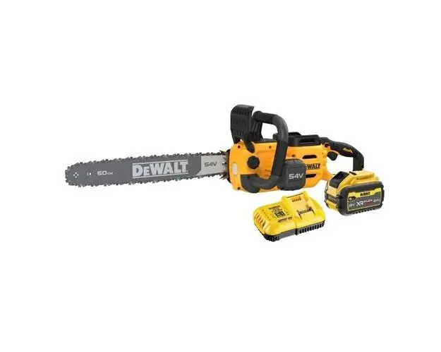 Drujba electrica DeWalt DCMCS575X1-QW, 3000 W, 500 mm, acumulator li-ion, 54 V, 9.0 Ah (Galben/Negru)