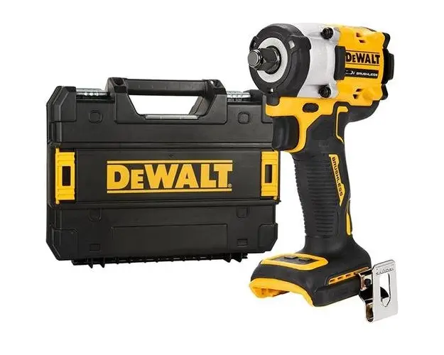 Masina de insurubat cu impact DeWalt DCF921NT-XJ, 2500 rpm, 406 Nm, 18 V, valiza, fara acumulator li-ion (Galben/Negru)