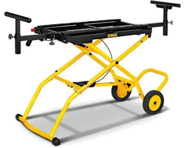 Stand pentru fierastrau circular DeWalt DE7260-XJ, pliabil, roti, 135 kg (Galben/Negru)