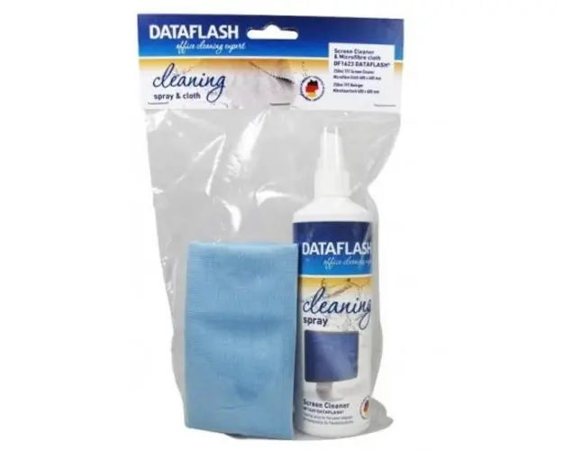 Set curatare DATA FLASH, pentru monitoare TFT/LCD/notebook (spray 250ml, + laveta microfiber 40 x 40cm) 