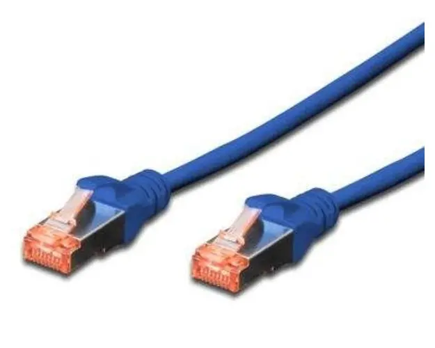 Cablu SFTP Digitus DK-1644-005/B, RJ45, Cat 6, 0.5m (Albastru)
