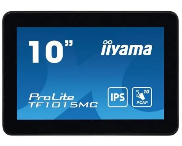 Monitor IPS LED Iiyama 10.1inch TF1015MC-B3, 1280 x 800, VGA, HDMI, DisplayPort, Touchscreen (Negru)