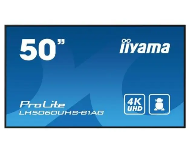 Ecran Profesional IPS LED Iiyama 49.5inch LH5060UHS-B1AG, UHD (3840 x 2160), HDMI, Boxe (Negru)