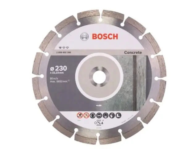 Disc diamantat Bosch Standard pentru beton, 230 x 22,23 x 2.3 x 10 mm