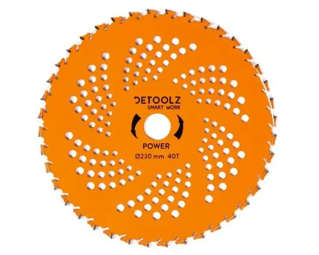Disc motocositoare Detoolz Power 40T Vidia, 230 x 25.4 x 2 mm