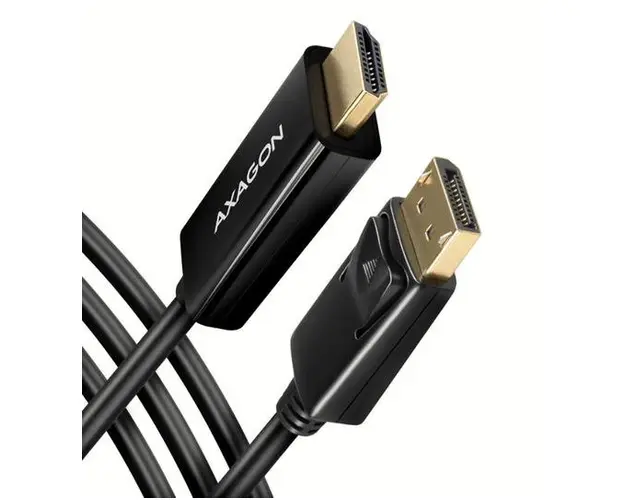 Cablu Axagon RVD-HI14C2, HDMI, Displayport, 1.8M, 4K/30Hz (Negru)