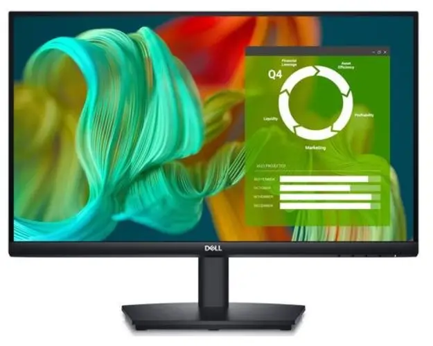 Monitor VA LED Dell 24inch E2424HS, Full HD (1920 x 1080), VGA, HDMI, DisplayPort, Boxe (Negru)