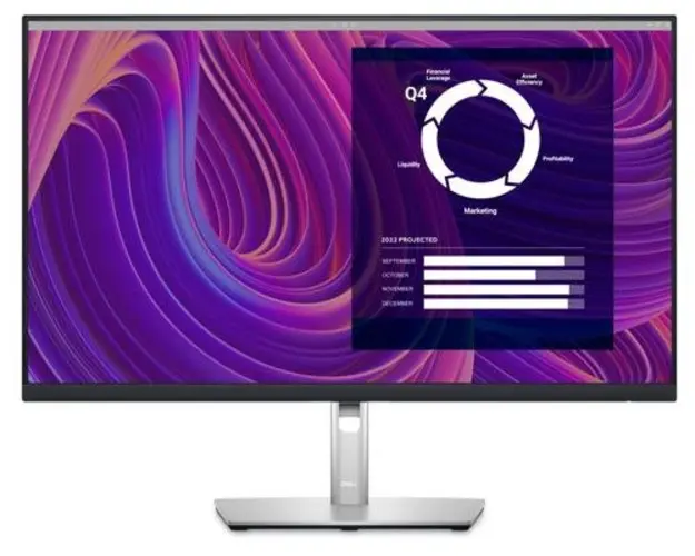 Monitor IPS LED Dell 27inch P2723D, QHD (2560x1440), HDMI, DisplayPort, Pivot (Negru/Argintiu)