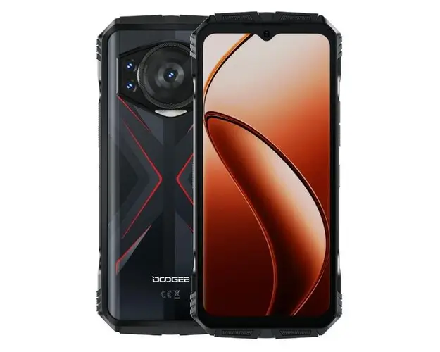 Telefon Mobil Doogee S118, Procesor Helio G99 Octa Core, Ecran IPS 6.58inch, 8GB RAM, 512GB Flash, Camera Tripla 50 + 12 + 8MP, 4G, Wi-Fi, Dual Sim, Android (Negru/Rosu)