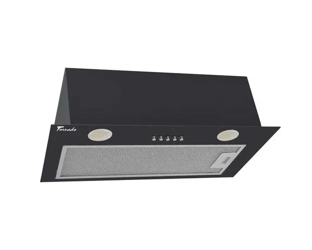 Hota Incorporabila Tornado DRYTH 700 (52) LED, 1 motor Turbo, latime 52 cm, absorbtie 700 m3/ora, filtru anti-grasimi aluminiu 5 straturi (Negru)