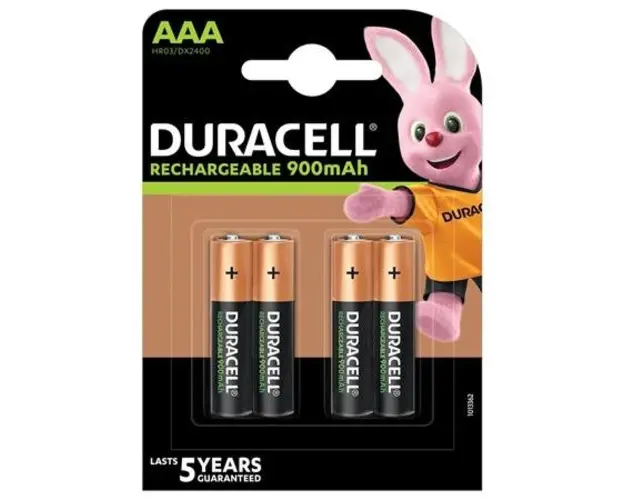 Set 4 acumulatori DURACELL HR3 900mAh, BLISTER