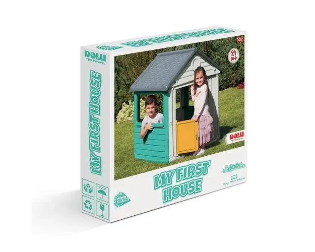 Casuta copii cu tablita de desen DOLU
