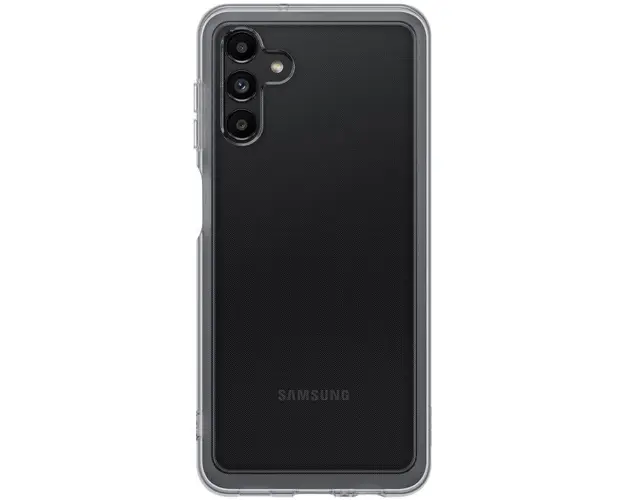 Husa de protectie Samsung Soft Clear Cover EF-QA136TBEGWW, pentru Samsung Galaxy A13 5G (Negru)