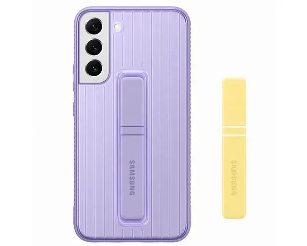 Husa Protectie Spate Samsung EF-RS906CVEGWW pentru Samsung Galaxy S22 Plus, functie stand (Violet)