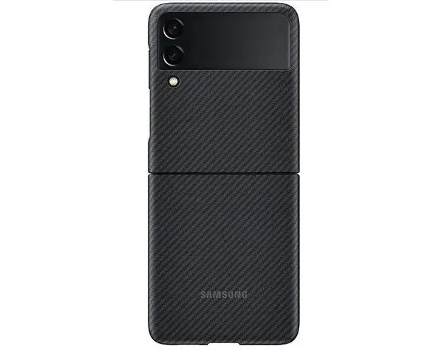 Protectie spate Samsung EF-XF711SBEGWW pentru Samsung Galaxy Z Flip 3 5G (Negru)