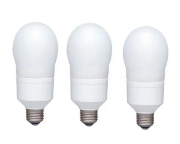 Set 3 becuri economice Panasonic EFA18E65HD-3, putere lampa 18W, echivalent pentru incandescenta 80W 