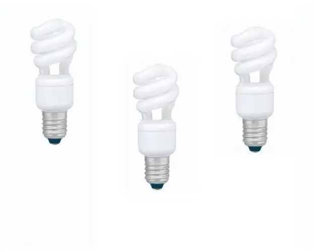 Set 3 becuri economice Panasonic EFD8E65HD3E-3, putere lampa 8W, echivalent pentru incandescenta 40W