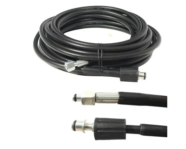 Furtun cu conectare rapida pentru aparat de spalat cu presiune 10 m Elefant, EH-11 compatibil cu E-110P-C (Negru)