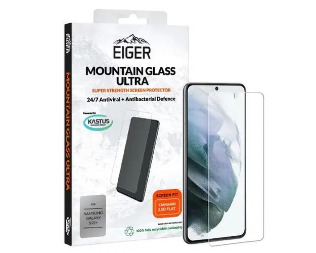 Folie Sticla Eiger Mountain Glass Ultra pentru Samsung Galaxy S22 Plus (Transparent)